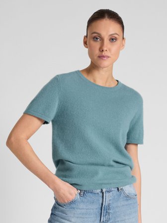 Kashmina - Kashmir t-shirt "Fresh" - arctic - Size XS