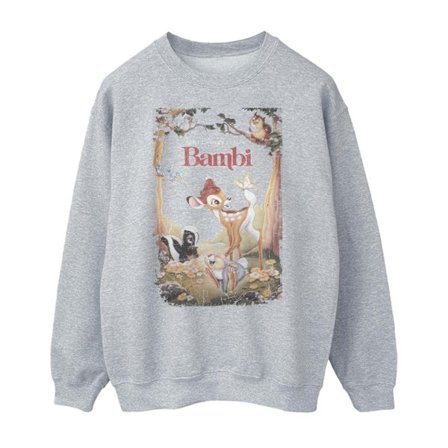 Bambi Dam/Damer Poster Sweatshirt S Heather Grey