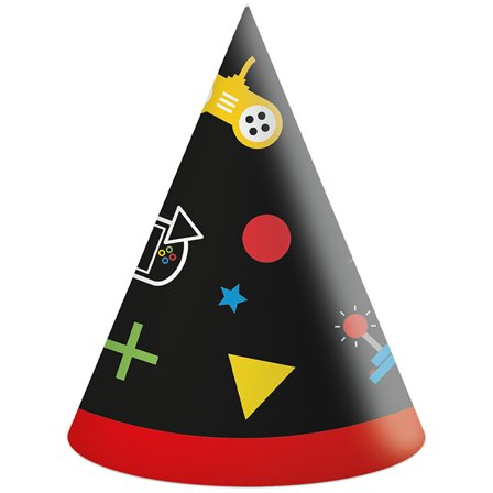 Gaming Party Hatter 6-pakning