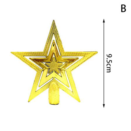 Glitter Julgran Topp Stjärna Juldekorationer Hem Chri