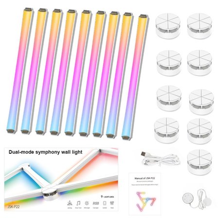 Bluetooth LED Strip Lights - DIY Smart Splicing Ambient Lighting med App Kontroll