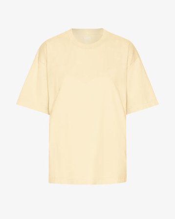 Oversized Organic T-Shirt - Soft Yellow - Female - 2XL