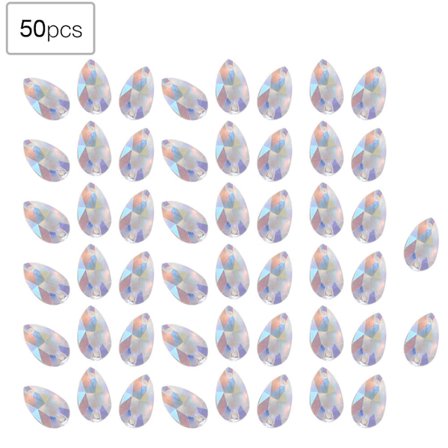 50 st AB Rhinestones Kristallglas Diamant Bröllop DIY Dekor Smyckestillverkningsmaterial Typ A