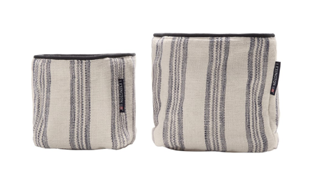 Lexington Kurvsett Økologisk-Bomull beige-sort 2stk