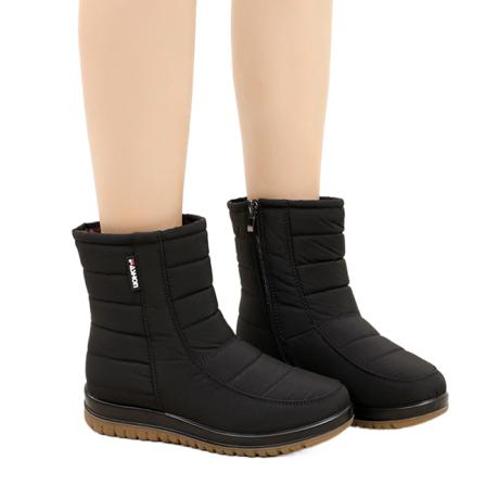 Kvinnor Rund Tå Vinterskor Sida Dragkedja Snow Boots Kallt Väder