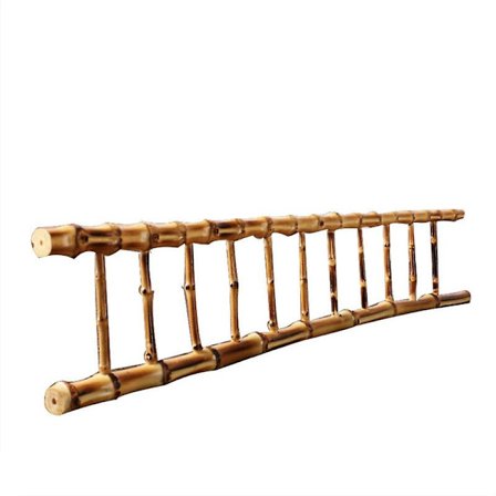 Miniature træbambus stige til fehave dukkehus dekoration