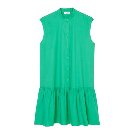 Marc O'Polo Sleeveless flounce Klänning grön, Dam, Dam, Storlek: M