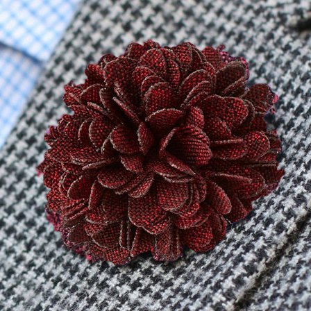 Flor de Lapela Vermelha para homens - Flores de lapela