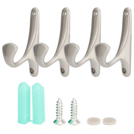 Sæt Zinklegering Knager, Vægmonterede Håndklæde Hat Hylder, Tøjbøjle, Hjemmeorganisator (SPN0001 Perlekrom) [BR]