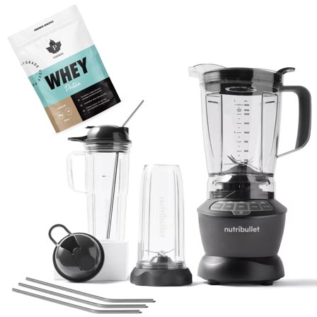 Nutribullet Combo NBF500DG personal blender med proteinpulver | KitchenOne