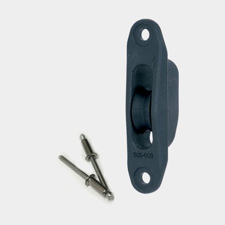 Fallbox Seldén Sheavebox Ø21 x 9 mm, geeignet für Leinen bis Ø6 mm + Blindnieten - Boot