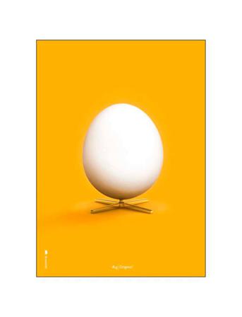The Egg Yellow Home Decoration Posters & Frames Posters Illustrations Monivärinen/Kuvioitu Brainchild