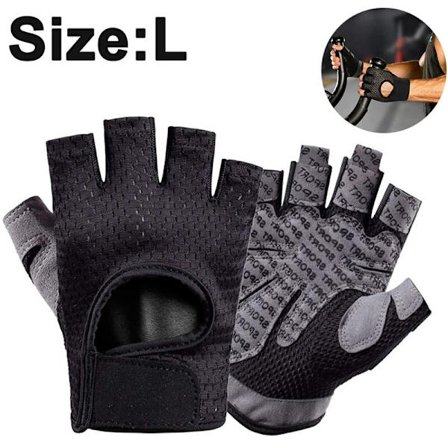 Treningshansker med full håndflatebeskyttelse, beste treningshansker for gym, sykling, vektløfting, pustende, superlette for menn og kvinner, L