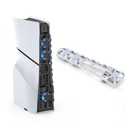 Ps5 Slim køleventilator med LED-lys og USB 3.0-port, effektivt kølesystem kompatibelt med Ps5 Slim Digital/disc Edition