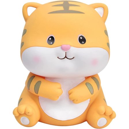 Sparebøsse, Håndmalet Piger Sødt Pengeskab Uforgængeligt Yndig Tiger Ubrydelig Baby Sparebøsse Sparekrukke Dekorativ Pengekrukke