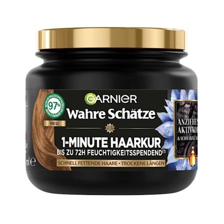 Garnier/ 1 minut/ Hårmask med Aktivt Kol/ 340ml