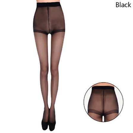 Dame Sexy Ultratynn Tights Svarte Strømper Dame Elastisk Høy