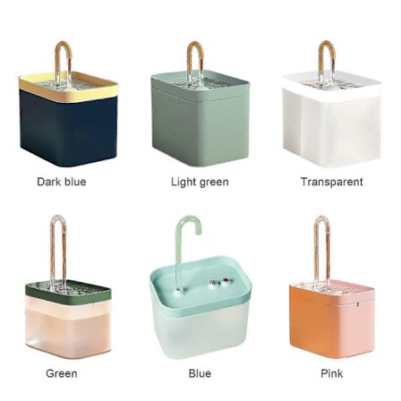 2023 Kattvannfontene - Automatisk vannfontene for kjæledyr, 1,5 L Vanndispenser for hunder, Filter for kjæledyr