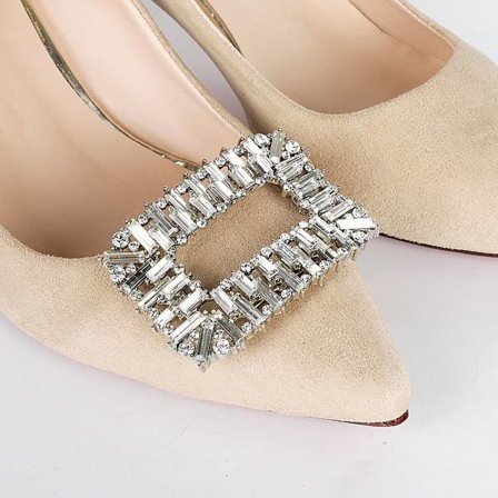 2 stk Skoklemme skinnende dekorative klips STIL 5 STIL 5