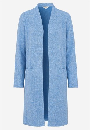 Cellbes of Sweden - Supermyk cardigan med lommer i lys blå / melert for damer i størrelse 46/48