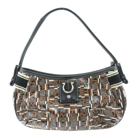 Salvatore Ferragamo Pre-owned, pre-owned bag Gancini Bruin, Dames, Maat:ONE Size