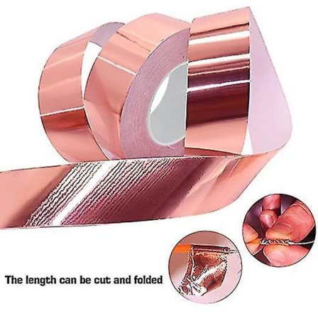 25m X 50mm Kopparfolietejp Ledande Lim Slug