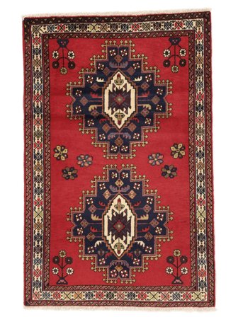 Afshar/Sirjan Vloerkleed Oosters Donkerrood/Zwart (Wol, Perzië)