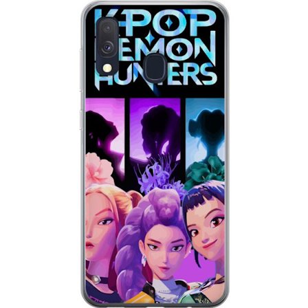 Yhteensopiva Puhelinkuori Samsung Samsung Galaxy A40 Kpop Demon Hunters Varjot Sankarit Nousevat Mysterious Anime Power