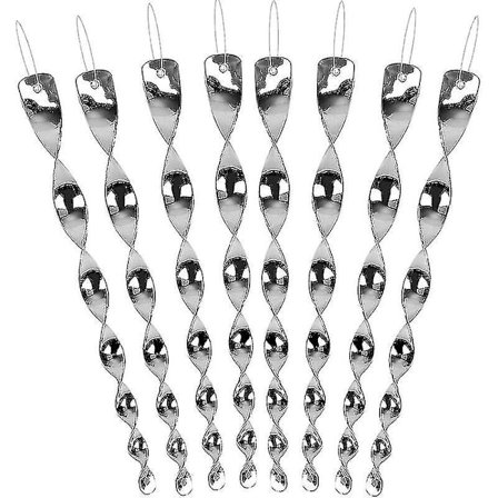 Kierteinen heijastava linnunpelätin linnun karkottimet tikut 10 kpl hopea 30 cm