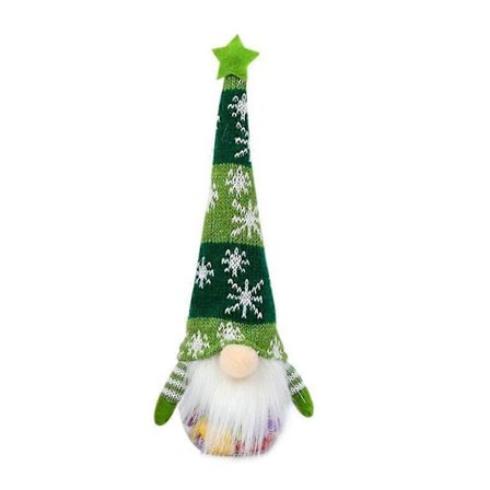 Lång Hatt Tomte för Docka Julgodisväska Söta Godislådor Julgodisförvaringspaket för Barn Barn Jul Ny[D]