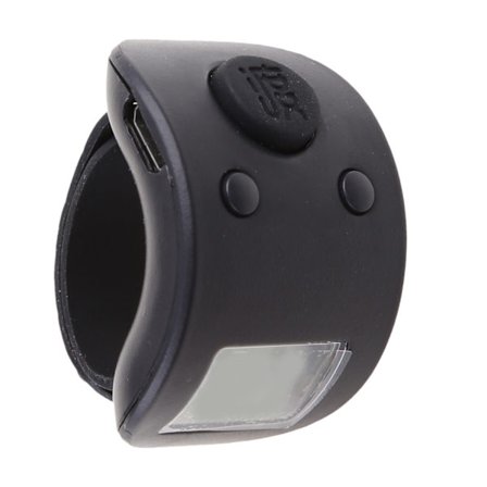 Mini Digital LCD Elektronisk Finger Ring Hand Tally Counter 9-siffrig Bön Uppladdningsbara räknare Clicker