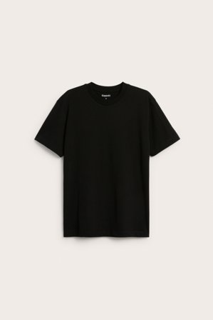 Kappahl | Rundhalsad t-shirt Loose fit Svart L | Svart