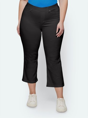 CISO - Sofia Capri Bukser - Sort - Curvy Sim Fit / Vidde Ben