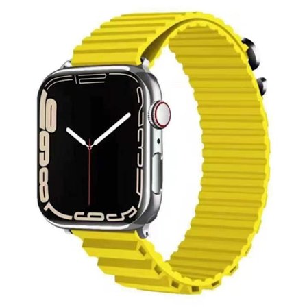 Apple Watch Series 8 (45mm) / Watch Ultra klockarmband i silikon - Gul