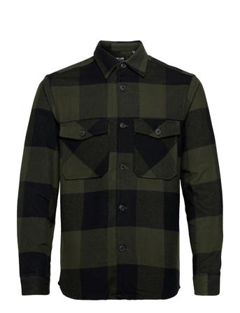 Onsmilo Life Ls Check Overshirt Green ONLY & SONS