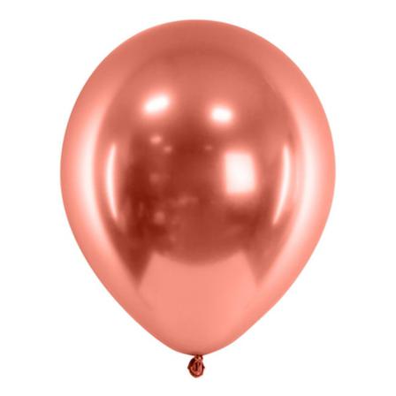 10-pack - Ballonger Krom - Roséguld Rosa Guld