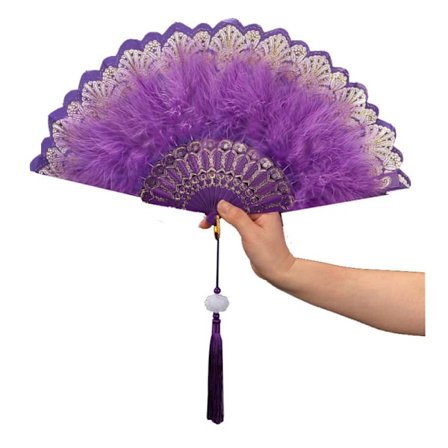 1920-talls Vintage Stil Flapper Håndvifte for Kostymefest Dans