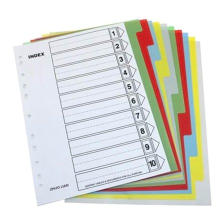 2x A 4 ämnesavdelare med 11 hål A 4 filavdelare Pärmar avdelare för kontor