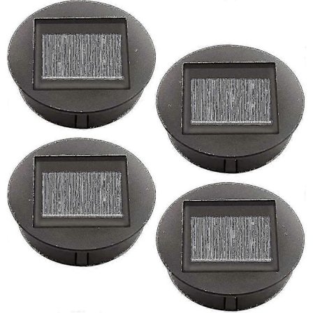 4 kpl Vaihto aurinkovalot LED-lampuilla, aurinkokennovalojen yläosien vaihto, LED-aurinkopaneelilyhdyn kansi ulkokäyttöön riippuvaan puutarhalyhtyyn -