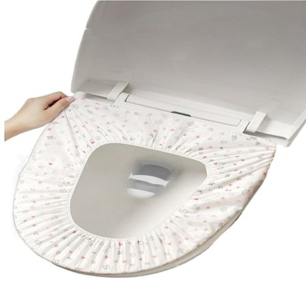 10 Stk Engangs Toalettsetepute Toalettsetetrekk Toalett