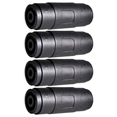 4-nastainen Speakon Naaras-Naaras Suora Liitin (4 kpl)
