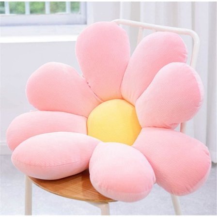 60cm Pink Blomsterpude Daisy Pude Pude Regnbue Solsikke Puder Til Børn Gulvpuder Blomster Plys Puder Daisy Formet Puder Værelse Hom