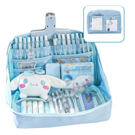 Multifunktionelt Penalhus med Rum – Rejsepenalhus med Lynlås og Stor Kapacitet til Skole og Kontor