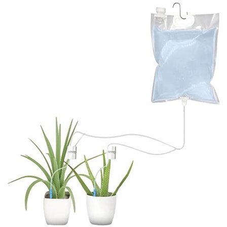 Automatisk drypvandingspose til planter, stor vandingspose, justerbar vandgennemstrømning, drypvander til potteplanter, stueplanter, udendørs have