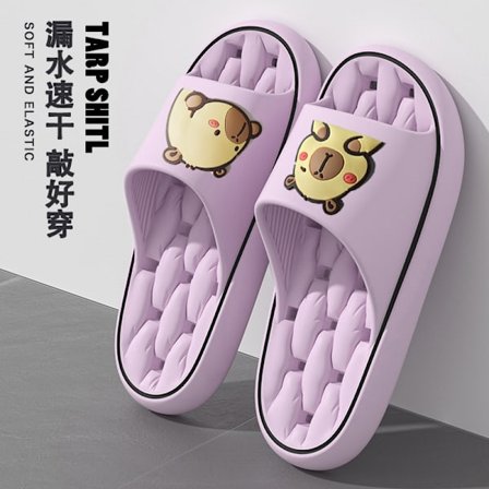 Capibala EVA hjemmesko til kvinder, indendørs badesko, skridsikre slippers til badeværelser og åndbare kølende slippers til mænd