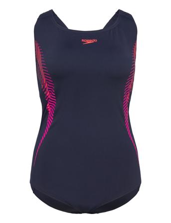 Womens Placement Medalist Badedrakt Badetøy Marineblå Speedo*Betinget Tilbud