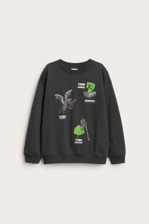 Kappahl | Bluza Minecraft | Czarne