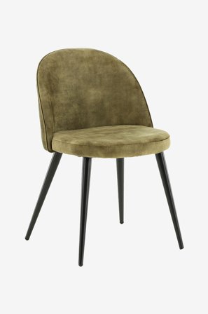 Venture Home - Matstol Valleta sammet, 2-pack - Grön - Stolar - Från Homeroom