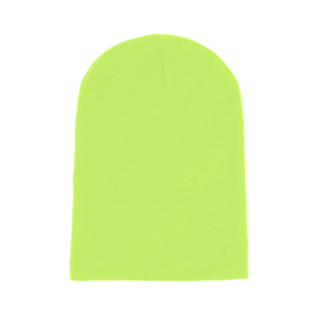 Beechfield - Grön longbeanie Beanie - Fluorescent Yellow Long Blank Beanie @ Hatstore