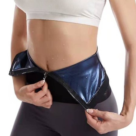 Bastu Svett Waist trainer Body Shaper Fitness Bälte Thermo Body Shaper Trimmer Korsett Midja Cincher Wrap Workout Slim Shapewear,blå 01